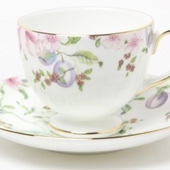 【新品:箱あり】ウェッジウッド WEDGWOOD ペアカップ＆ソーサー スウィートプラムの画像