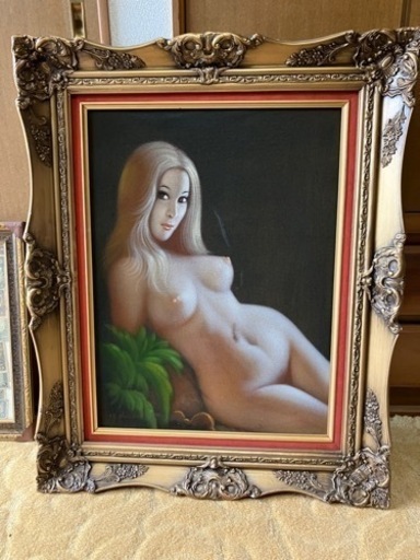 絵画　裸婦　額入り