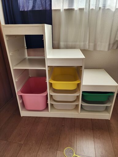 IKEA TROFAST トロファスト ホワイト 階段 収納 ボックス付