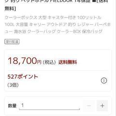 クーラーボックス　100Lの画像