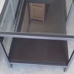 スライドガラステーブル、テーブル、２段式の画像