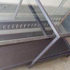 スライドガラステーブル、テーブル、２段式の画像