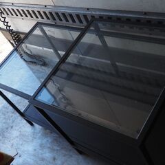 スライドガラステーブル、テーブル、２段式の画像