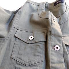 IMAGE　イマージュ　薄手　上着　ジャケット　ジャンパー　カーキ　緑の画像
