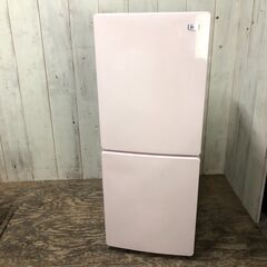 終　Haier ハイアール 冷凍冷蔵庫 JR-NF148B 2018年製 2ドア 148L ピンク×ホワイト 菊倉NS