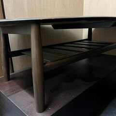 天然木 センターテーブル 幅115cm NITORI CT CACIA ニトリ カシア