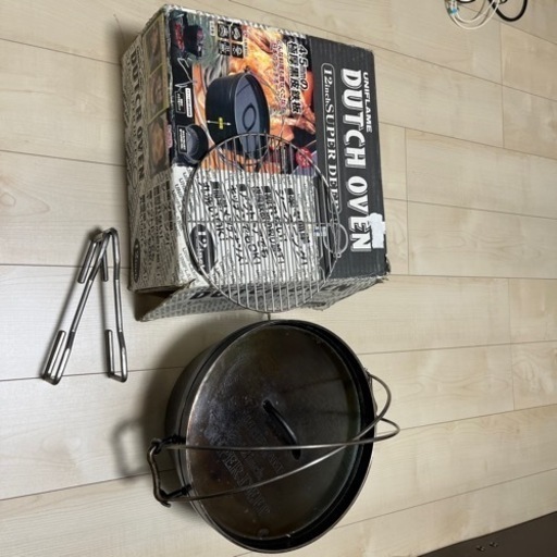 ユニフレーム (UNIFLAME) UFダッチオーブン12インチ  お手入れ簡単！割れないダッチオーブン