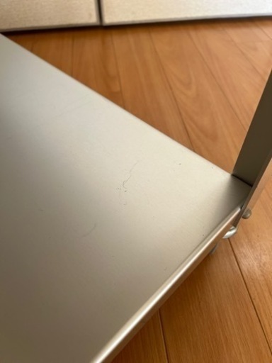 ＜無印良品アルミ ローテーブル ワゴン 大　組立式＞