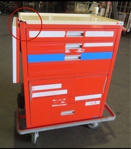 ツールワゴン・工具入れ・台車・キャリー付き・作業台・ツールキャビネ☆中古品