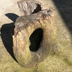 切り株　木　飾り　