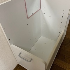 収納　おもちゃ収納　絵本棚　キャスター付きの画像