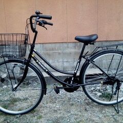 26インチ6段変速シティサイクル.(7)ほぼ新品。通勤通学に。(取引お話中)