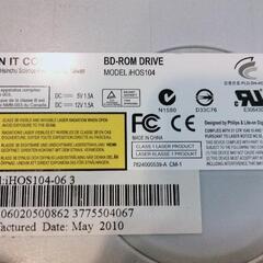 LITEON IT CORP BD-ROM DRIVE モデルNo.　HOS104　　　ジャンク品扱いの画像