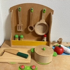 おままごと　キッチン　木製の画像