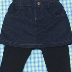 子供服未使用品スカートスパッツ付　80サイズの画像