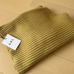 【新品】GRLタートルネッククロップド丈ニットトップス[mb1395]の画像