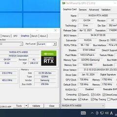 ワークステーション/i9-12900KF/RTX A4000/Win10Proの画像