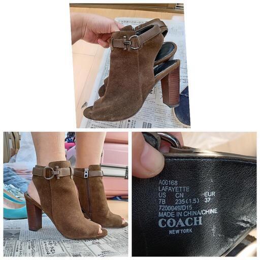 靴 COACH 23.5-24cm