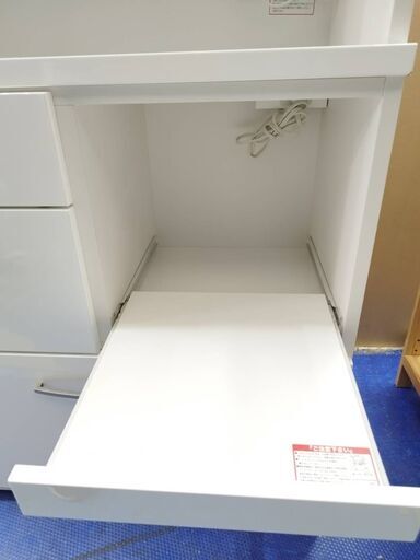 ②ニトリ コパン80 キッチンボード レンジボード 食器棚 レンジ台 幅80cm おしゃれ シンプル ホワイト 収納キッチン 女性が使いやすい 高さ180cm 新生活 クリーニング済 堺市 石津【ジャングルジャングルサカイ石津店】