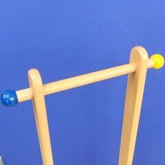 ミキハウス キッズ ハンガーラック 高さ90cm 木製 子供用 洋服掛け コート掛 miki HOUSE 札幌市の画像