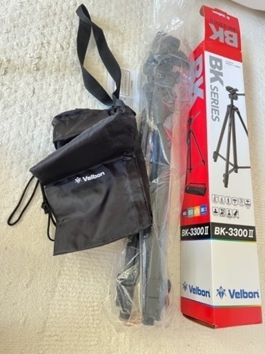 ベルボン VElbon BK-3300II BK-3300-2 三脚 3Way雲台搭載　ケース付