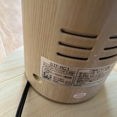 スリム デスク タワー ファン 扇風機 サーキュレーター 木目 キャンプ アウトドア 首ふり タイマー3段階調整の画像