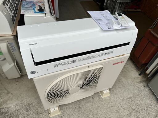 【動作保証あり】TOSHIBA 東芝 2023年 2.5kw 8畳用 冷暖房ルームエアコン RAS-J251M【管理KR447】