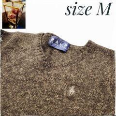 お値下げしました🎵在庫処分セール　Polo Ralph Lauren ポロ シンプルニット グレー Mの画像