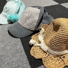 女の子　帽子　2点セット　52〜54cm