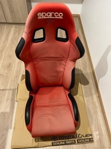 スパルコ　スパルコ　SPARCO　STAR　赤　破れ無し　セミバケ