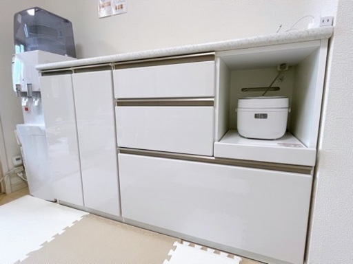 【美品】ニトリ　キッチンカウンター (アルミナ2 140CT WH) ホワイト ニトリ カウンター(アルミナ2 140CT WH) : ニトリ Yahoo!店