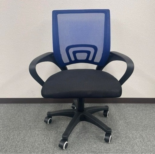 美品 オフィスチェア 8脚 ブルー