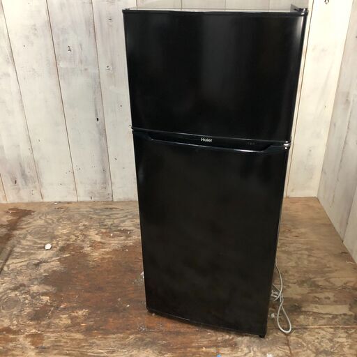 3/23終NH Haier ハイアール 冷凍冷蔵庫 2ドア JR-N130A 2019年製 130L 黒 ブラック 菊倉TK