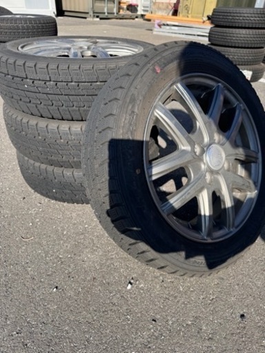 軽バンアトレー等にスタッドレスアルミホイール付き155/65R14