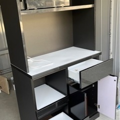 食器棚　キッチンラック　ブラックパールの画像