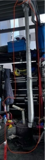 ロケットストーブ　廃油ストーブ