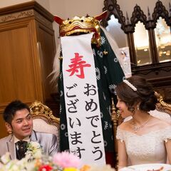 獅子舞い；結婚披露宴の余興