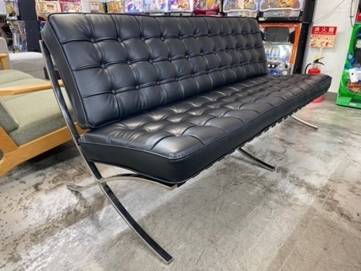 【愛品館 江戸川店 ワイドソファ】バルセロナ3Pチェア リプロダクト ID:156-019215-105