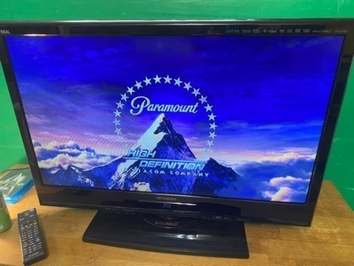 MITSUBISHI 32インチ Blu-rayドライブ搭載 内蔵HDD 500GB 液晶テレビ LCD-32BHR500 2011年製 有線LAN HDMI端子 三菱