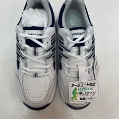 A) ASAHI  アサヒ WIMBLEDON  ウィンブルドン　テニスシューズ スニーカー サイズ 24.5cm  白 ホワイト 未使用 ③の画像