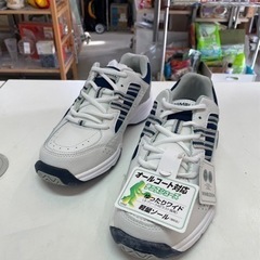 A) ASAHI  アサヒ WIMBLEDON  ウィンブルドン　テニスシューズ スニーカー サイズ 24.5cm  白 ホワイト 未使用 ③の画像