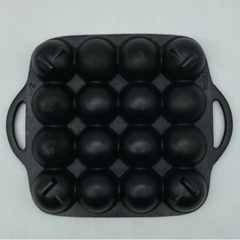 中古◆カセットコンロ用◆たこ焼き器◆16穴◆鉄鋳物製の画像
