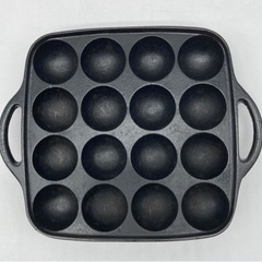 中古◆カセットコンロ用◆たこ焼き器◆16穴◆鉄鋳物製の画像
