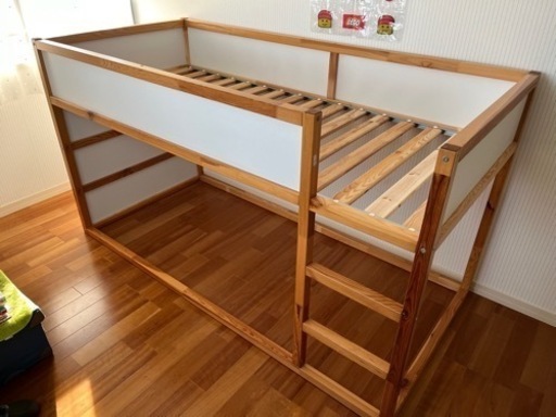 【終了】IKEA 2段ベット(スノコ+テント2個付)