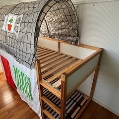 【終了】IKEA 2段ベット(スノコ+テント2個付)の画像