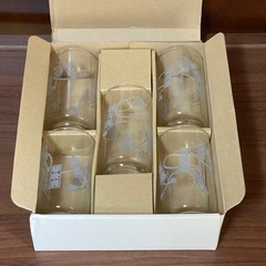 【未使用】相撲グラス　5個セット　※箱つきの画像