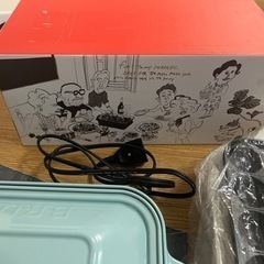 BRUNO ブルーノ コンパクトホットプレート 本体 プレート3種(たこ焼き、平面、鍋) ブルーグレーの画像