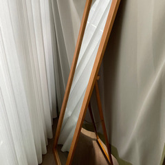 お値下げ中☆木目調全身スタンドミラー
