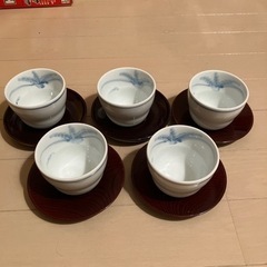 湯呑茶碗　茶托あり