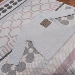 《決まりました》【12-18ヶ月】白のロングTシャツ